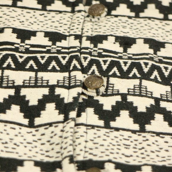 Vtg AUSTIN HARRIS Aztec Print Button Vest Sz XL Men - Picture 5 of 13